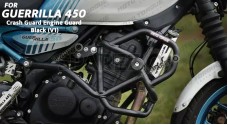 Fit For Royal Enfield Guerrilla 450 Engine Guard Crash Guard Black - SPAREZO